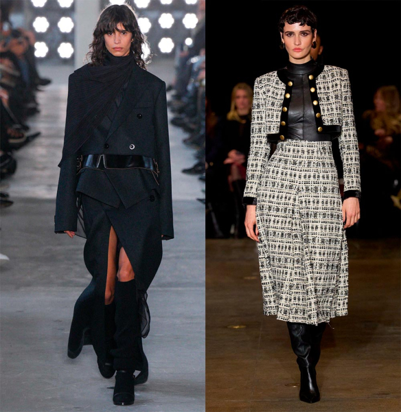 Костюмы с юбкой для зимнего сезона 2026 Костюмы с юбкой для зимнего сезона 2026